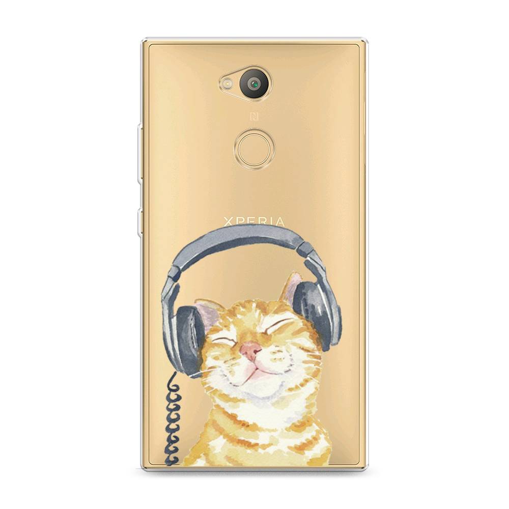 

Силиконовый чехол "Кот меломан" на Sony Xperia L2, Кот меломан