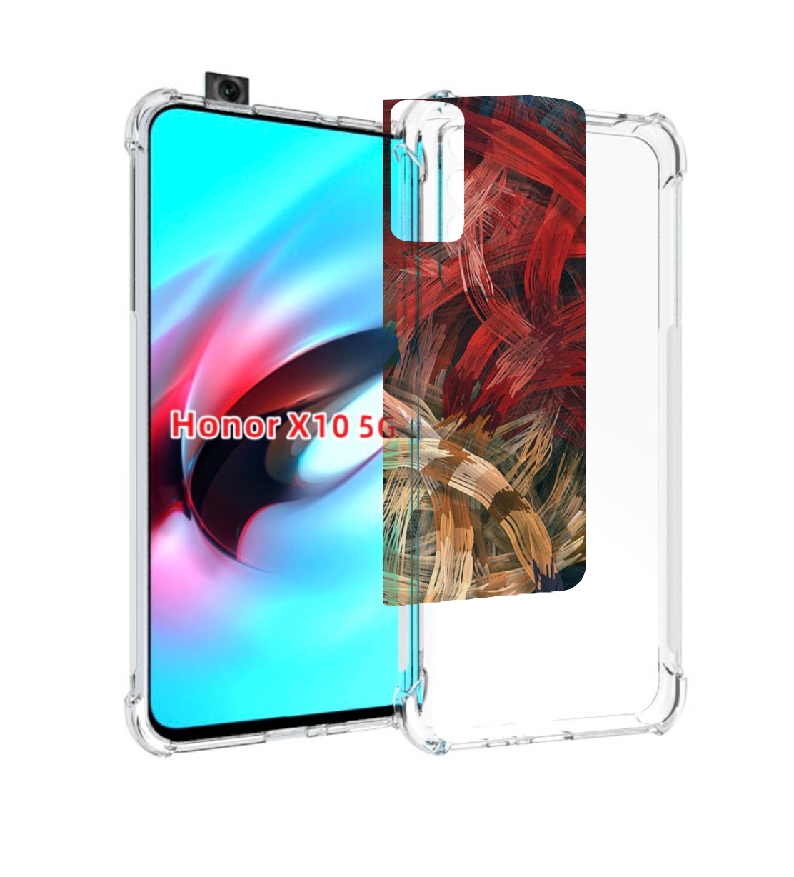 

Чехол MyPads раскрашенная медь для Honor X10, Прозрачный, Tocco