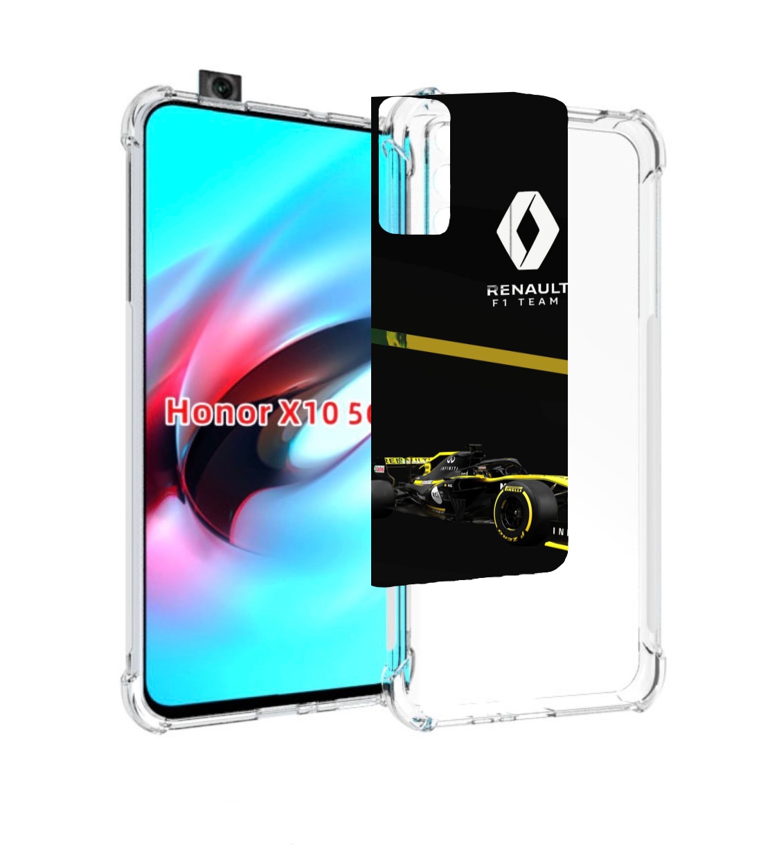 

Чехол MyPads renault 2 для Honor X10, Прозрачный, Tocco