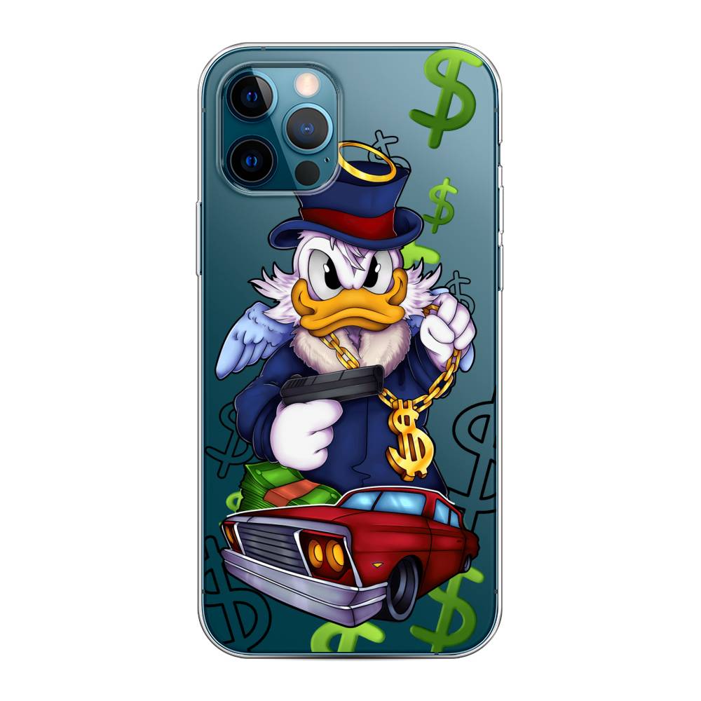 

Чехол на Apple iPhone 12 "Scrooge McDuck with a Gold Chain", Красный;синий;белый, 12850-6