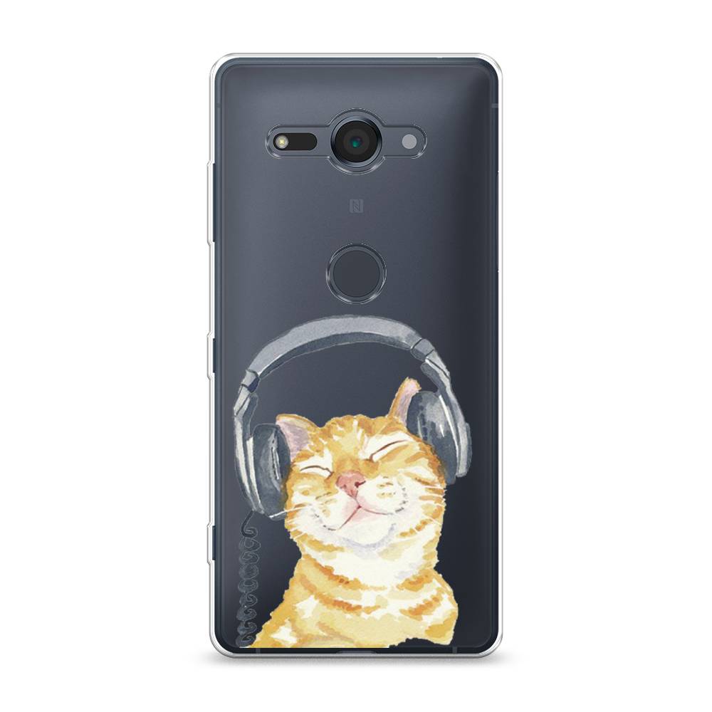 

Силиконовый чехол "Кот меломан" на Sony Xperia XZ2 compact, Кот меломан