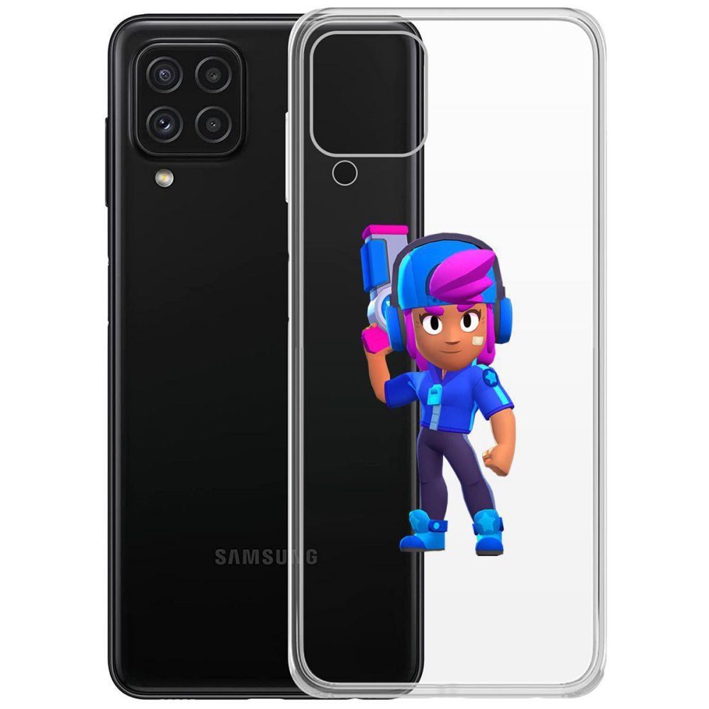 

Чехол-накладка Brawl Stars-Звёздная Шелли для Samsung Galaxy A22/M22 (A225/M225)