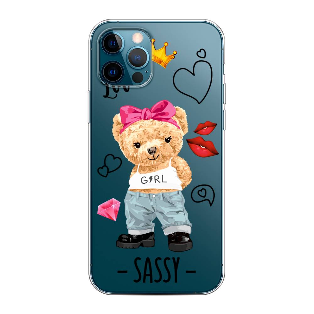 

Чехол на Apple iPhone 12 "Sugar Mommy", Голубой;белый;розовый, 12850-6