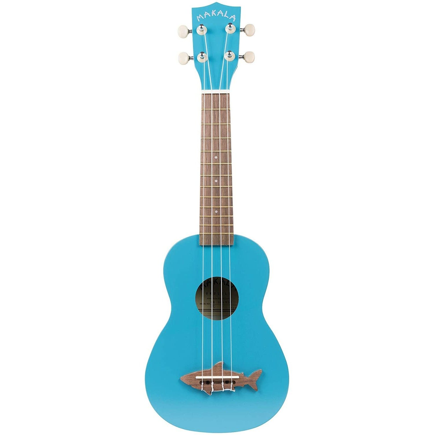 фото Укулеле сопрано kala mk-ss/gry makala shark soprano ukulele mako blue, kala (кала)