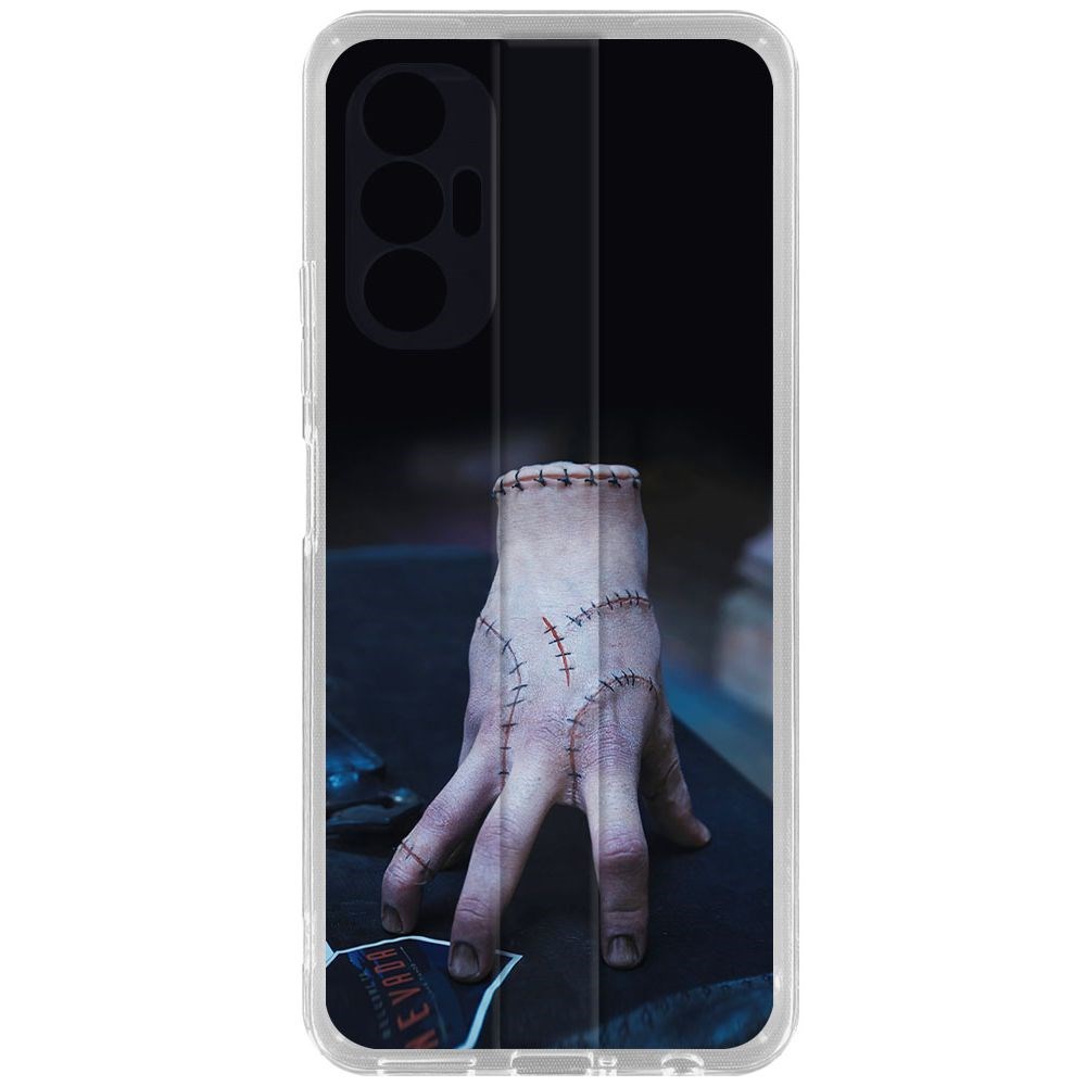 

Чехол-накладка Krutoff Clear Case Уэнсдей Аддамс - Вещь для Tecno Pova 3, Прозрачный