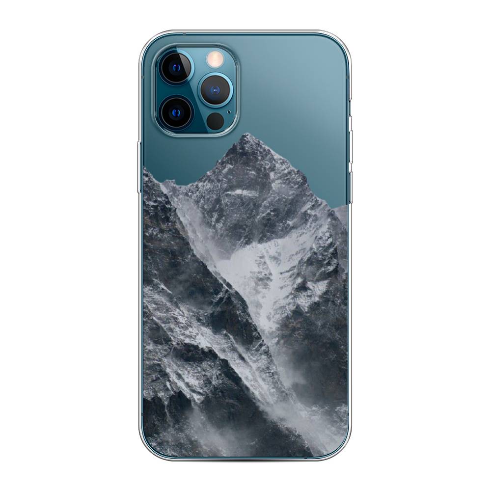 

Чехол на Apple iPhone 12 "Горы арт 4", Серый;бежевый, 12850-2