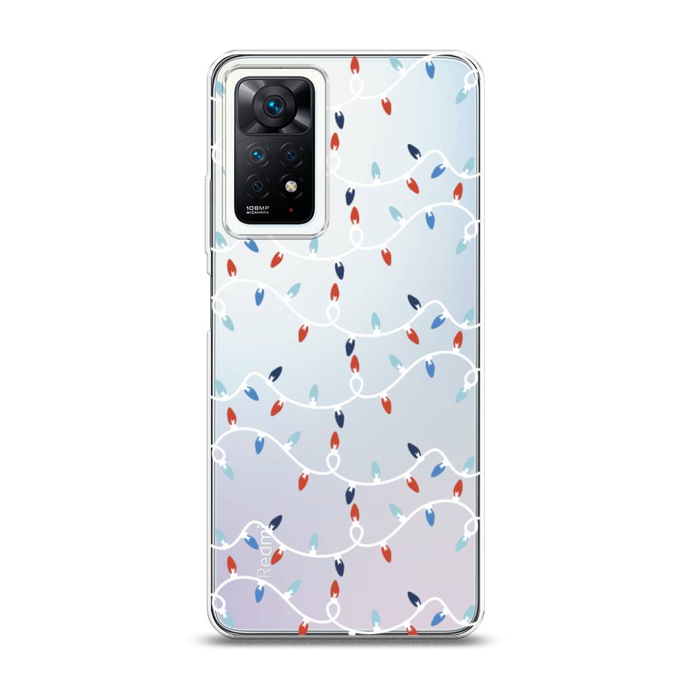 

Чехол на Xiaomi Poco F3/Redmi K40/Mi 11i "Собачка с ёлочкой", Белый;красный;синий, 312150-5