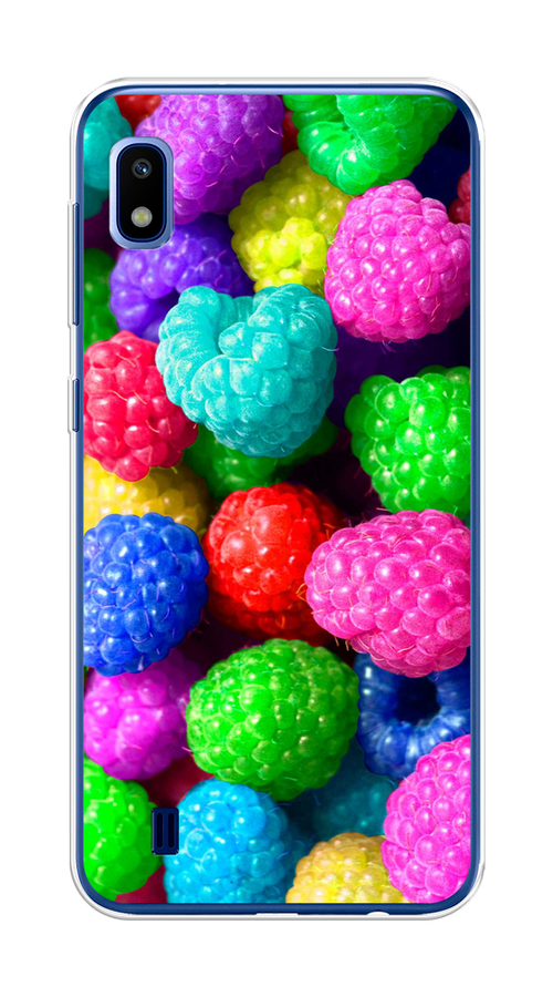 

Чехол на Samsung Galaxy A10 "Леденцовая малина", Фиолетовый;розовый;зеленый, 27950-1