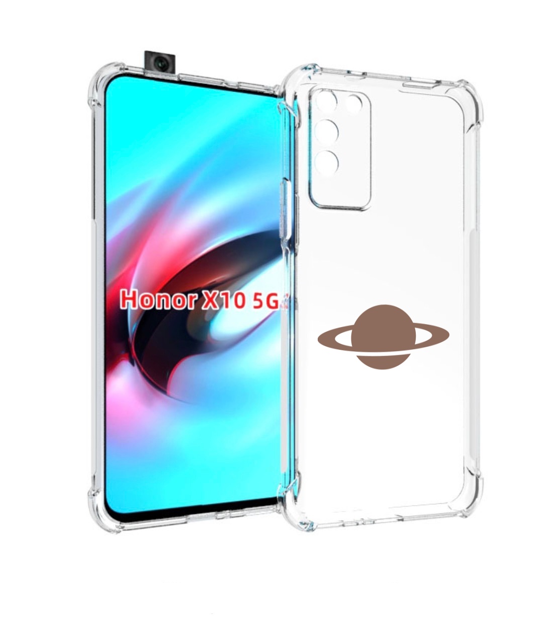 

Чехол MyPads сатурн для Honor X10, Прозрачный, Tocco