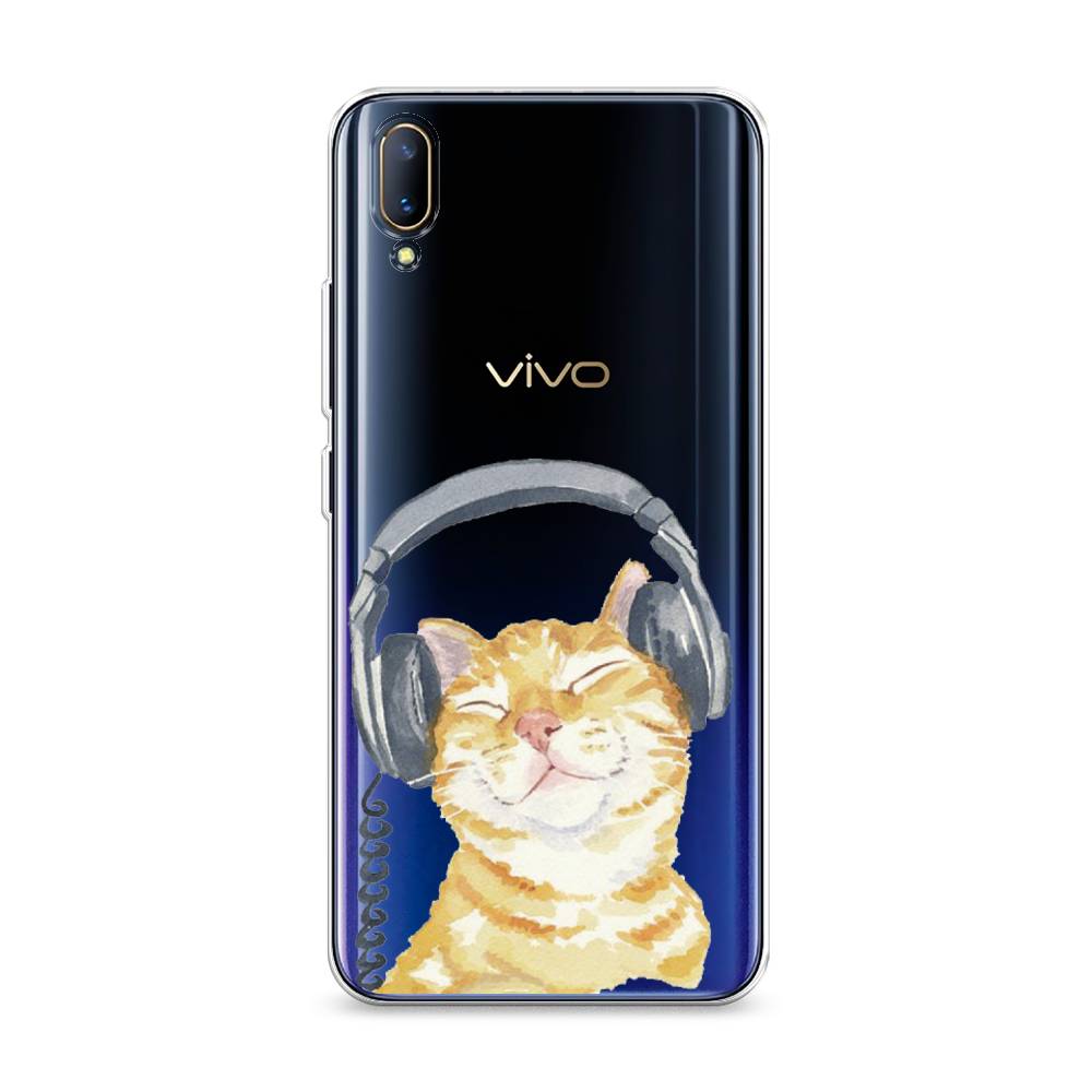 

Силиконовый чехол "Кот меломан" на Vivo V11 (V11 Pro), Кот меломан
