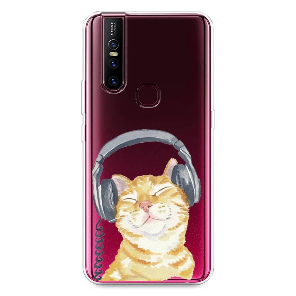 

Силиконовый чехол "Кот меломан" на Vivo V15, Кот меломан