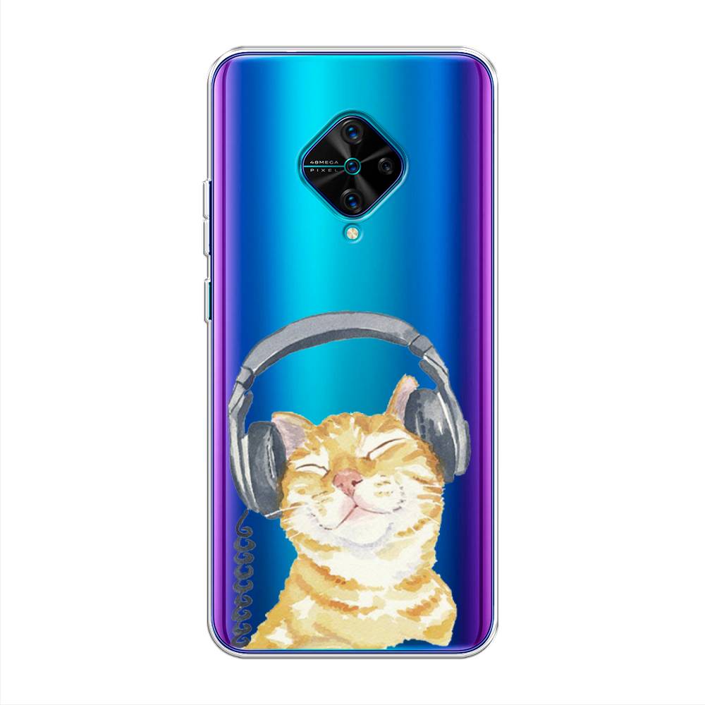 

Силиконовый чехол "Кот меломан" на Vivo V17, Кот меломан