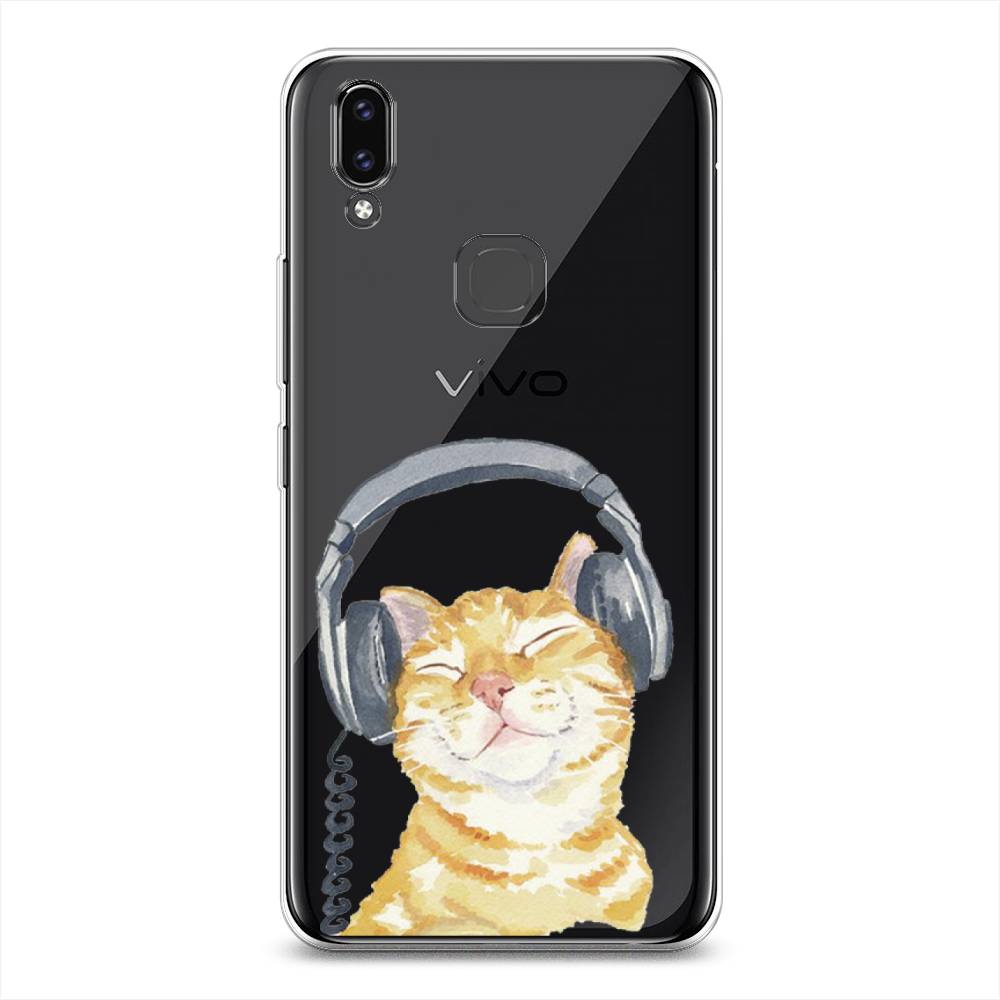 

Силиконовый чехол "Кот меломан" на Vivo V9, Кот меломан