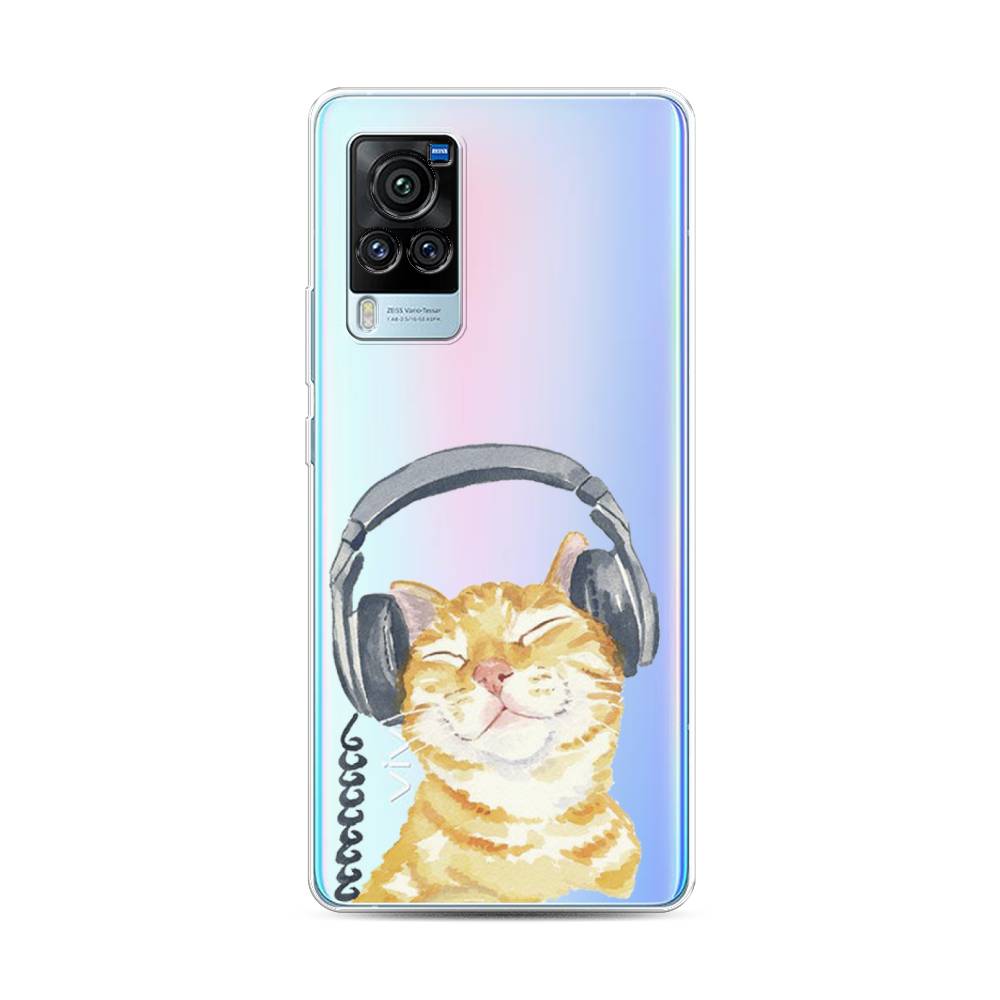 

Силиконовый чехол "Кот меломан" на Vivo X60 Pro, Кот меломан