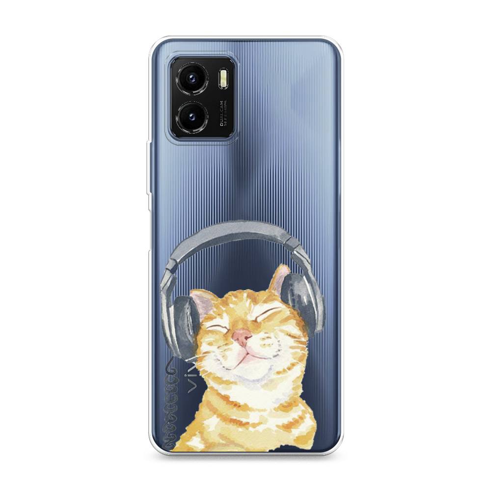 

Силиконовый чехол "Кот меломан" на Vivo Y10, Кот меломан