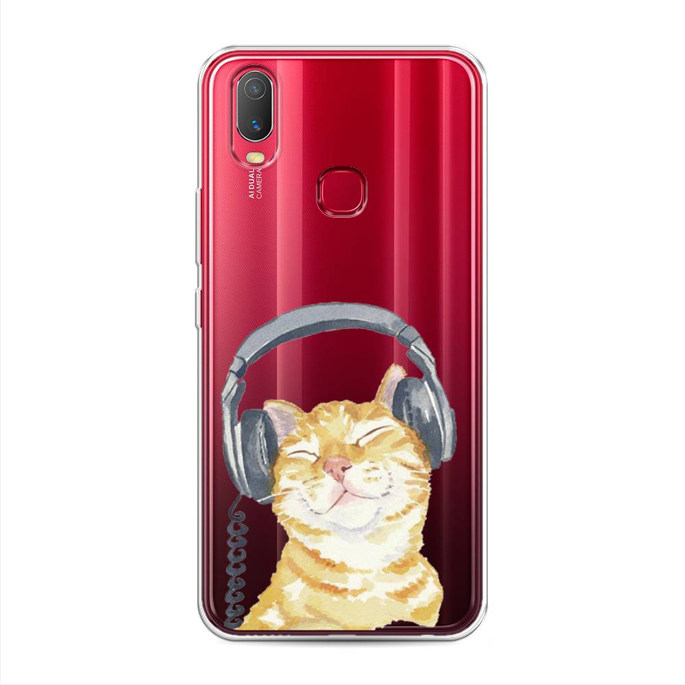 

Силиконовый чехол "Кот меломан" на Vivo Y11, Кот меломан