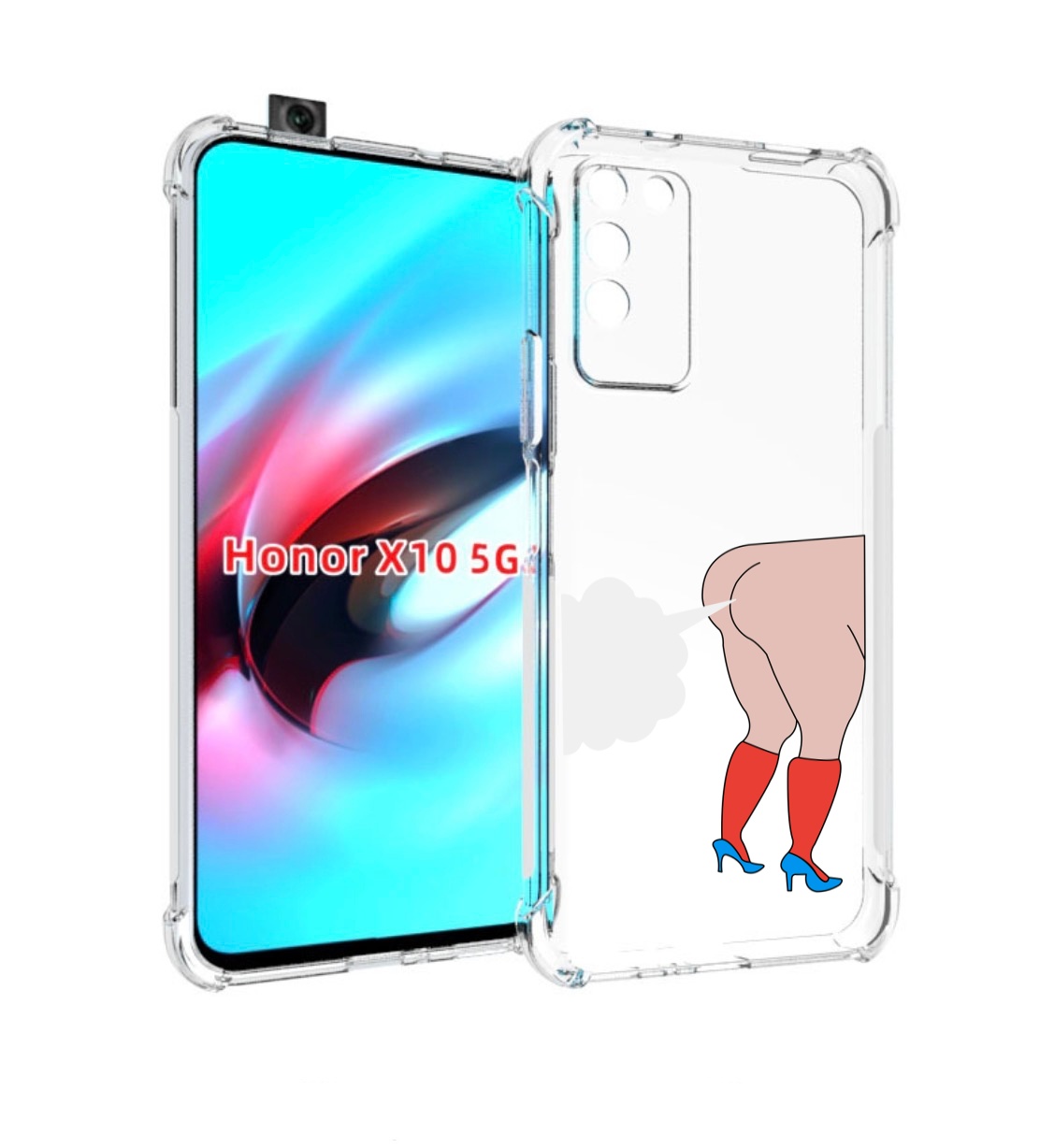 

Чехол MyPads смешная-ситуация детский для Honor X10, Прозрачный, Tocco