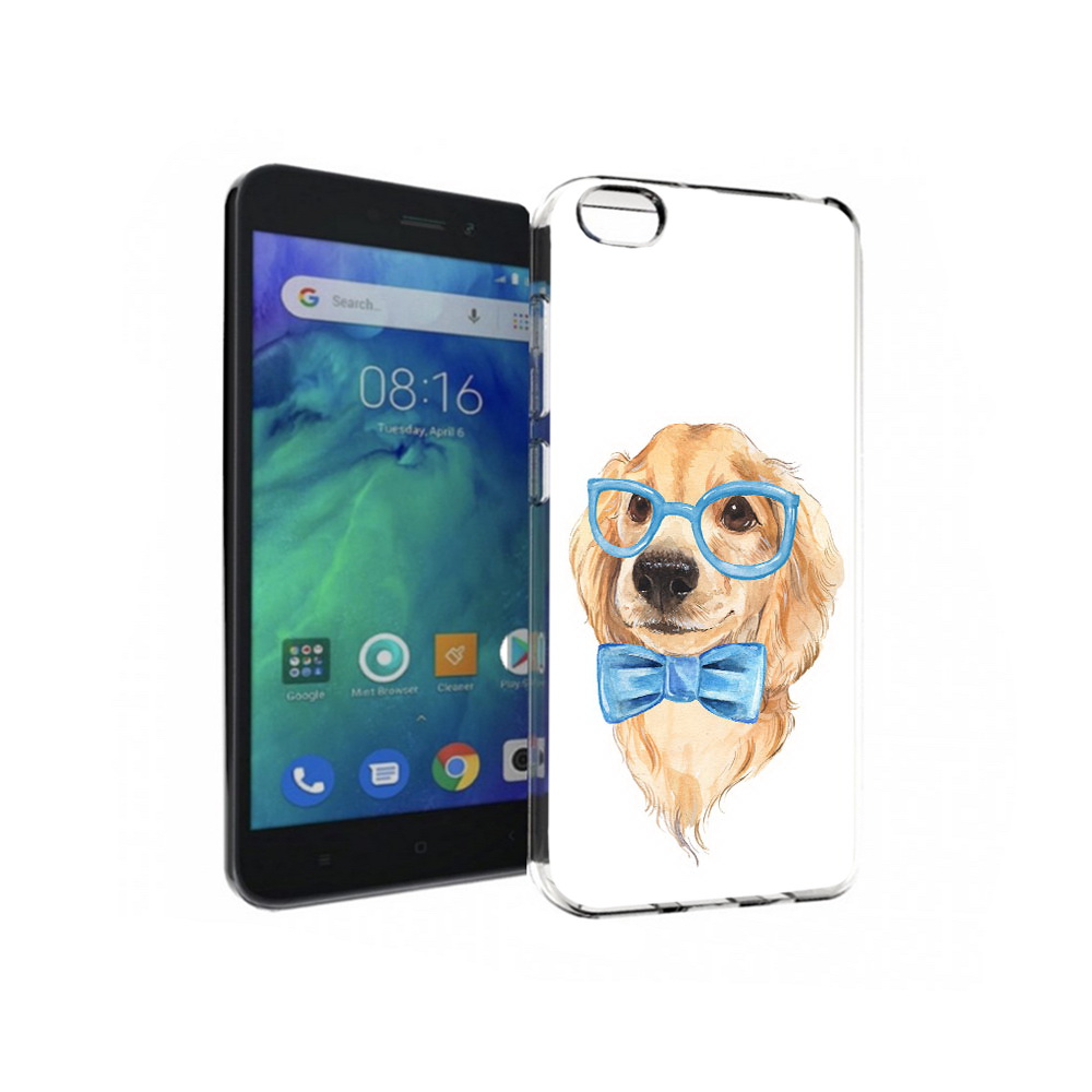 

Чехол MyPads Tocco для Xiaomi Redmi Go Собака интеллигент, Прозрачный, Tocco