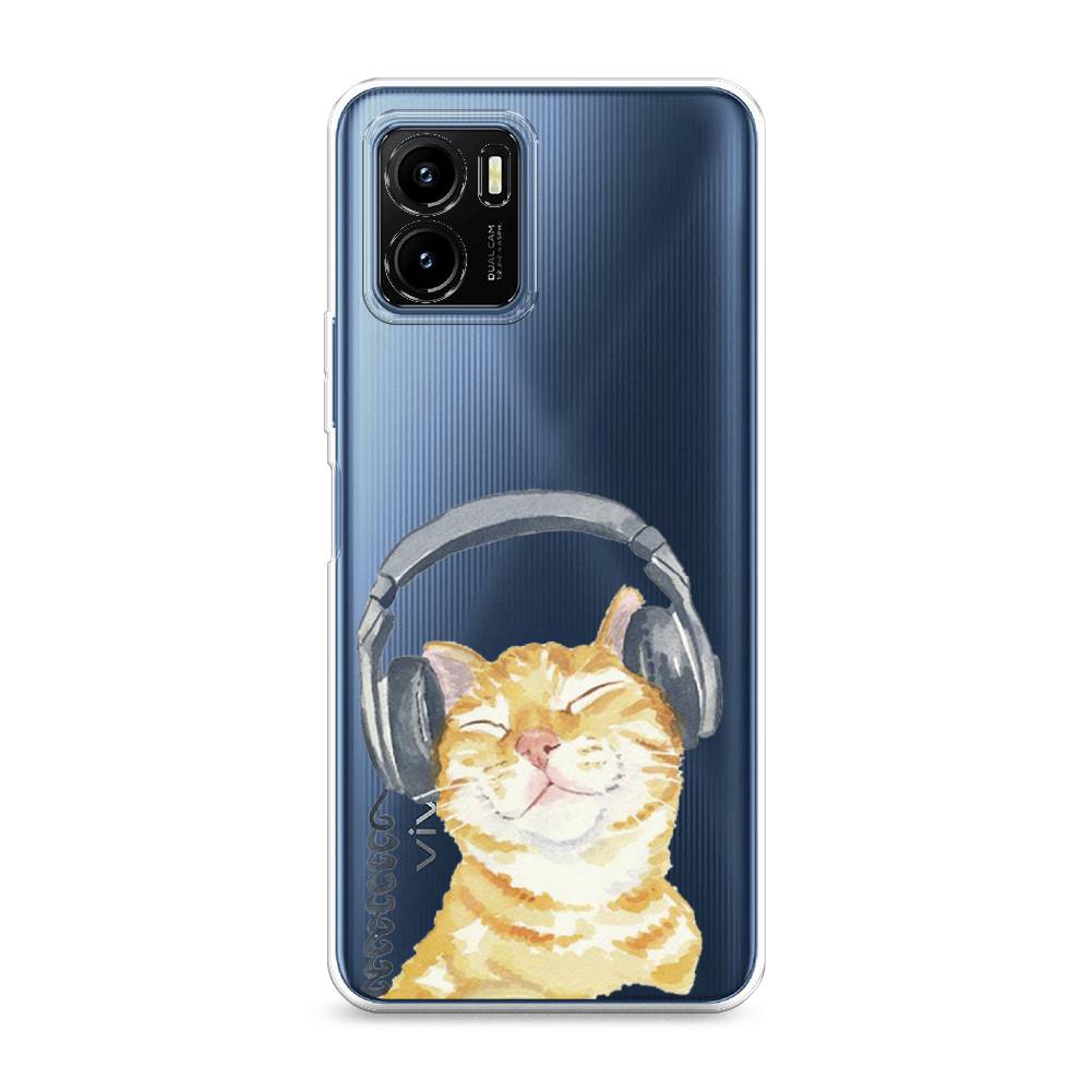 

Силиконовый чехол "Кот меломан" на Vivo Y15s, Кот меломан