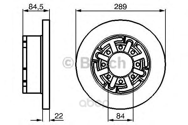 

Тормозной диск Bosch задний для Iveco Daily 2.5-2.8 1996- 0986478886