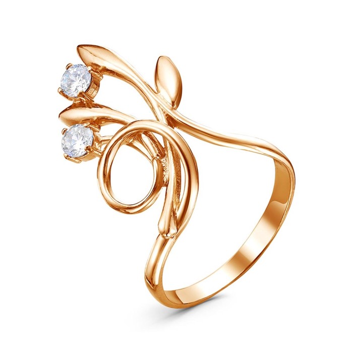 

Кольцо из латуни с фианитом р. 18 Красная Пресня Букет, Букет