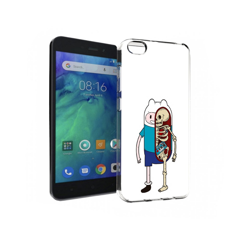 

Чехол MyPads Tocco для Xiaomi Redmi Go Финн скелет, Прозрачный, Tocco