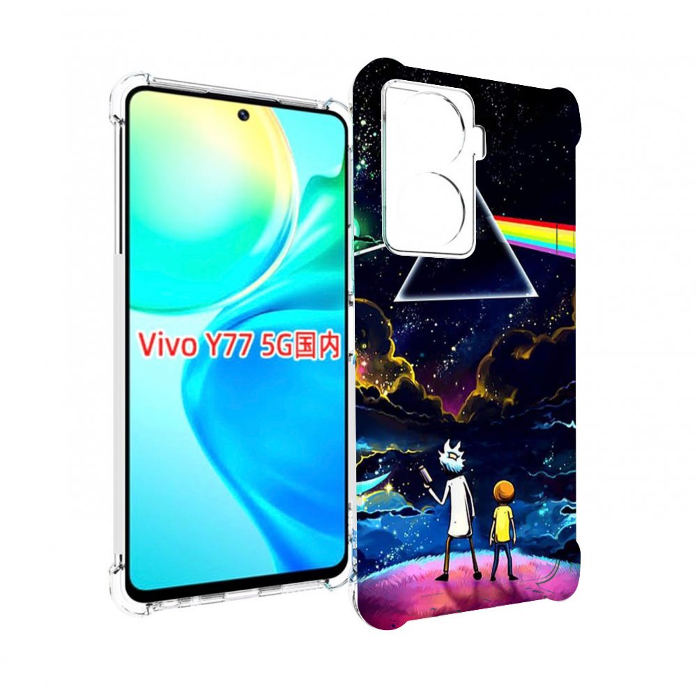 

Чехол MyPads рик и морти в космосе для Vivo Y77 5G, Прозрачный, Tocco