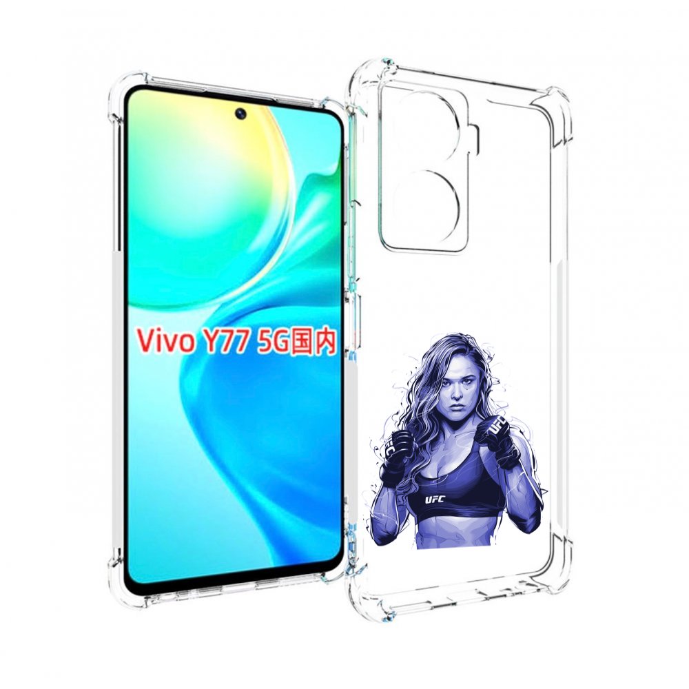 

Чехол MyPads ронда-роузи-юфс для Vivo Y77 5G, Прозрачный, Tocco
