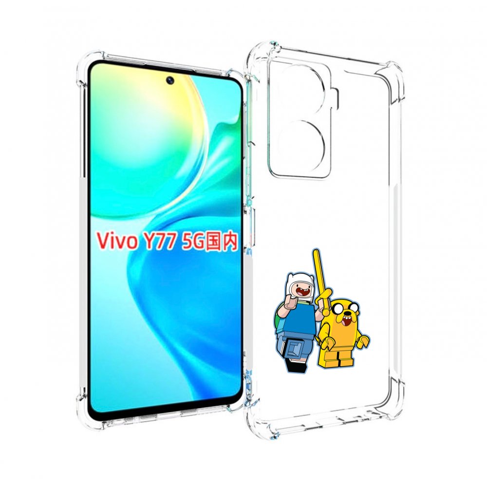 

Чехол MyPads время приключений лего для Vivo Y77 5G, Прозрачный, Tocco