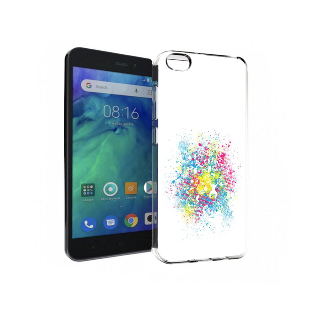 

Чехол MyPads Tocco для Xiaomi Redmi Go акварель абстракция, Прозрачный, Tocco