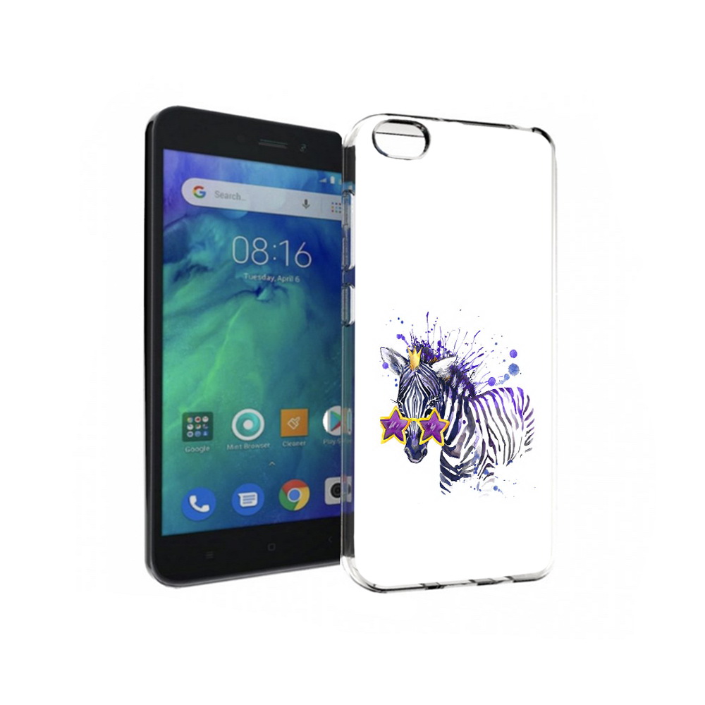 

Чехол MyPads Tocco для Xiaomi Redmi Go акварельная зебра, Прозрачный, Tocco