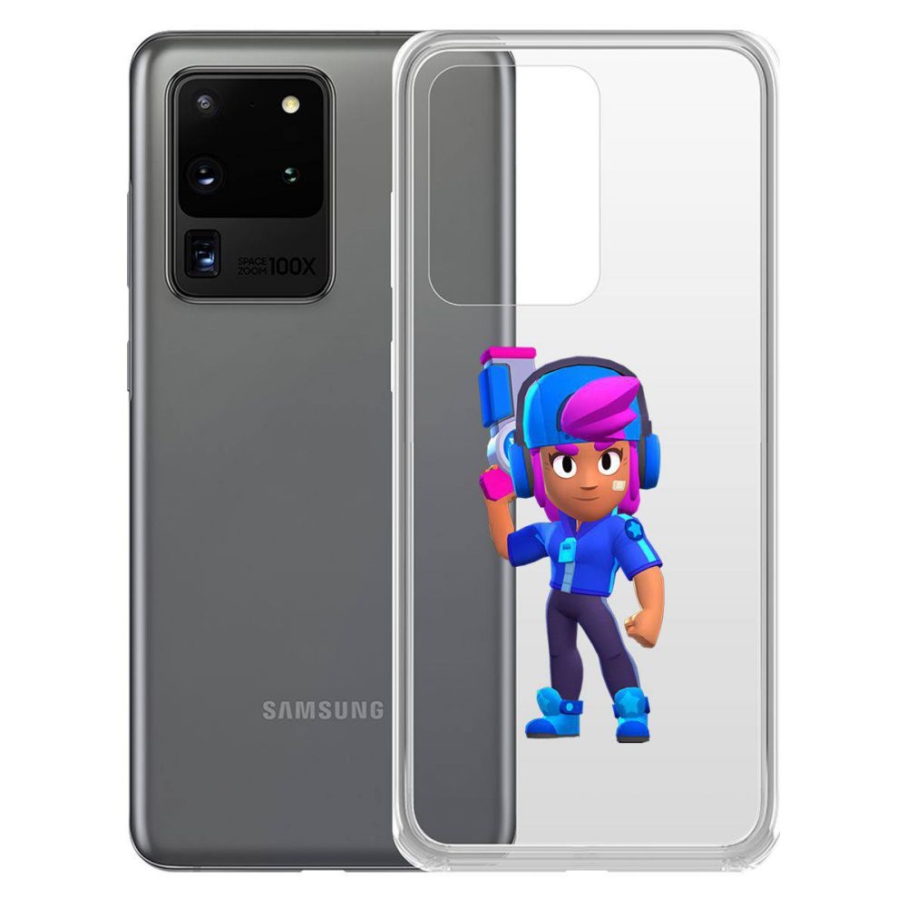 

Чехол-накладка Brawl Stars-Звёздная Шелли для Samsung Galaxy S20 Ultra (G988)