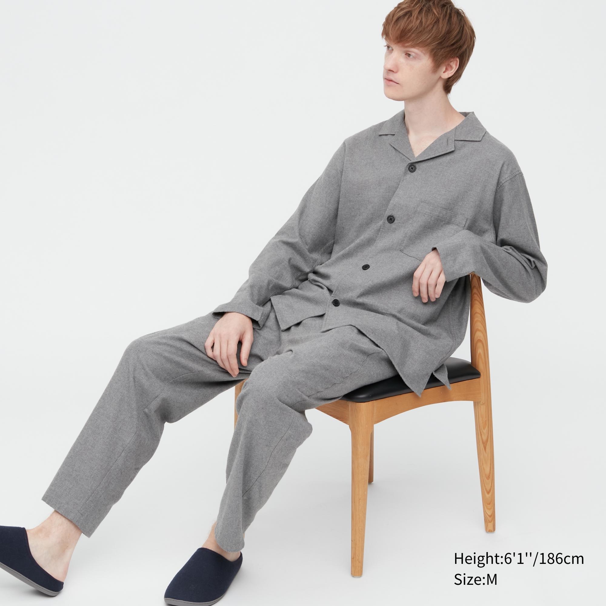 

Пижама мужская UNIQLO 450091COL04 серая L (доставка из-за рубежа), 450091COL04