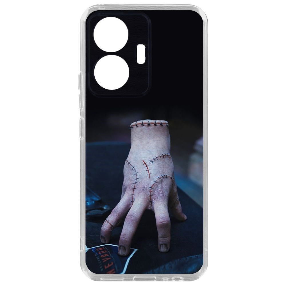 

Чехол-накладка Krutoff Clear Case Уэнсдей Аддамс - Вещь для Vivo T1, Прозрачный