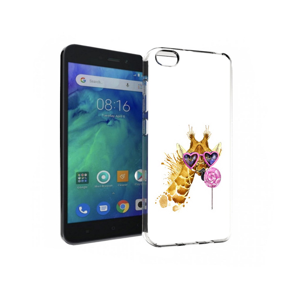 

Чехол MyPads Tocco для Xiaomi Redmi Go акварельный жираф, Прозрачный, Tocco