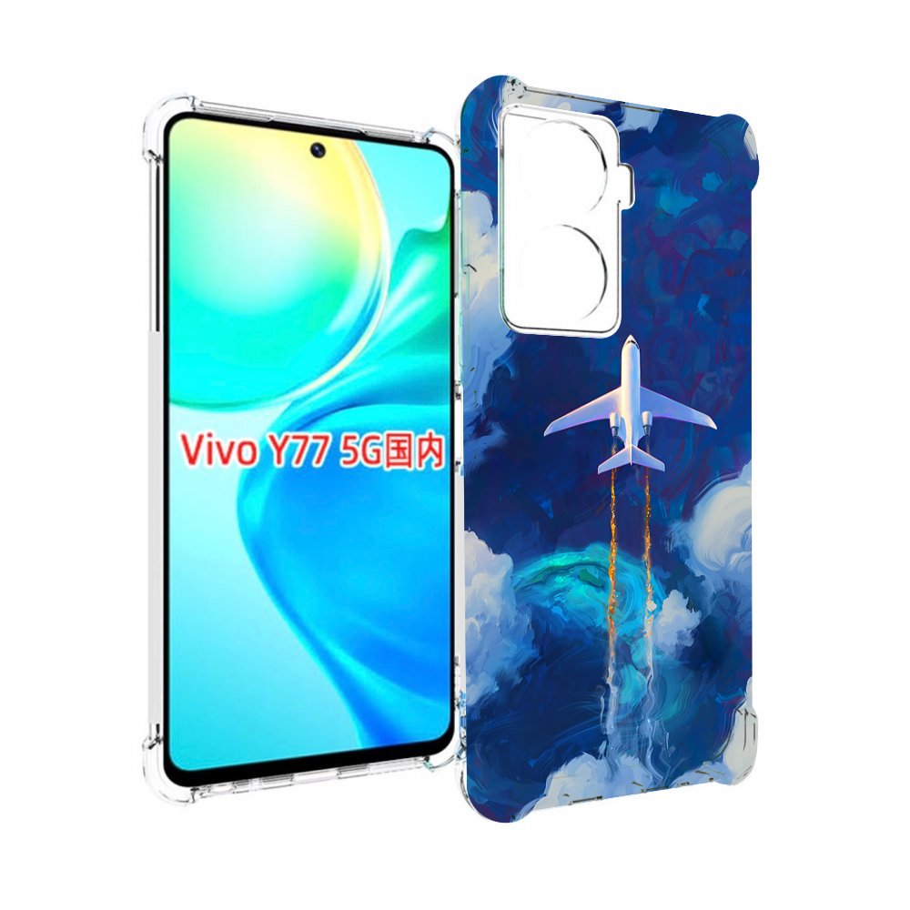 

Чехол MyPads самолет-в-небе-рисунок для Vivo Y77 5G, Прозрачный, Tocco