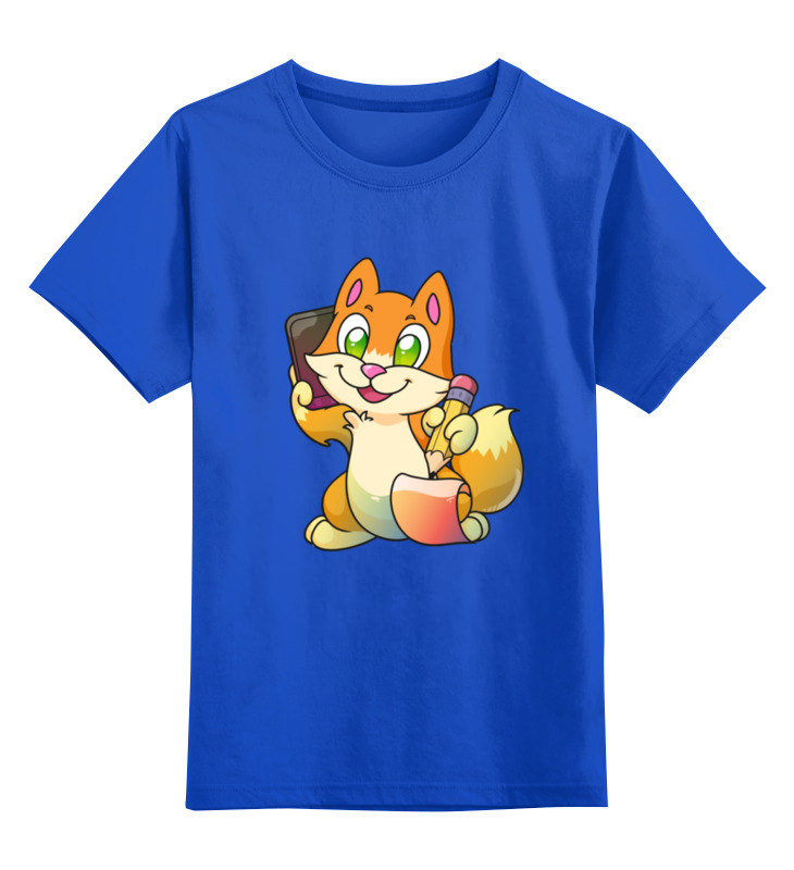 

Детская футболка Printio Котик цв.синий р.152, 0000002415887