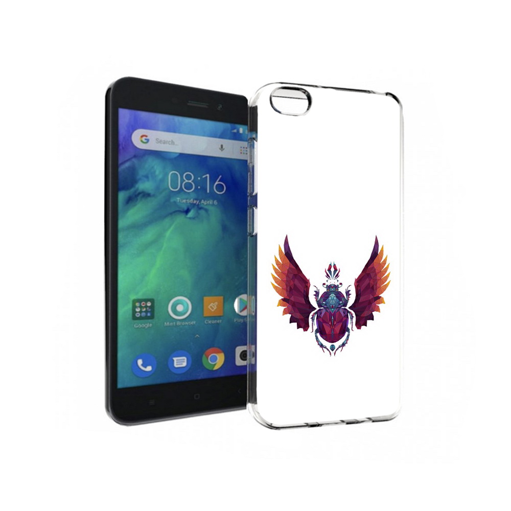 

Чехол MyPads Tocco для Xiaomi Redmi Go алмазный скоробей, Прозрачный, Tocco