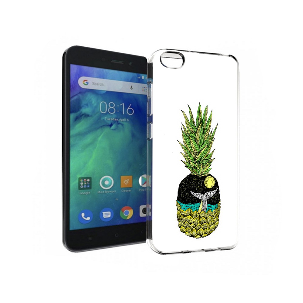 

Чехол MyPads Tocco для Xiaomi Redmi Go ананас с китом, Прозрачный, Tocco