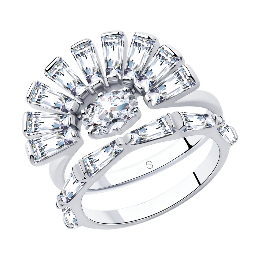 

Кольцо из серебра с фианитом р. 19 SOKOLOV 94013053, 94013053