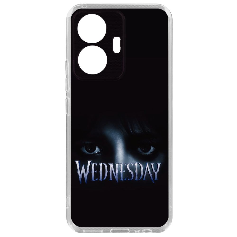 

Чехол-накладка Krutoff Clear Case Уэнсдей Аддамс - Логотип для Vivo T1, Прозрачный