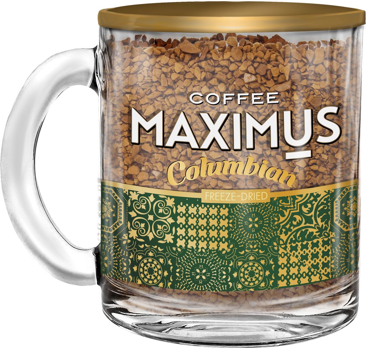 Кофе Maximus Columbian в стеклянной кружке, 70 г х 2 шт