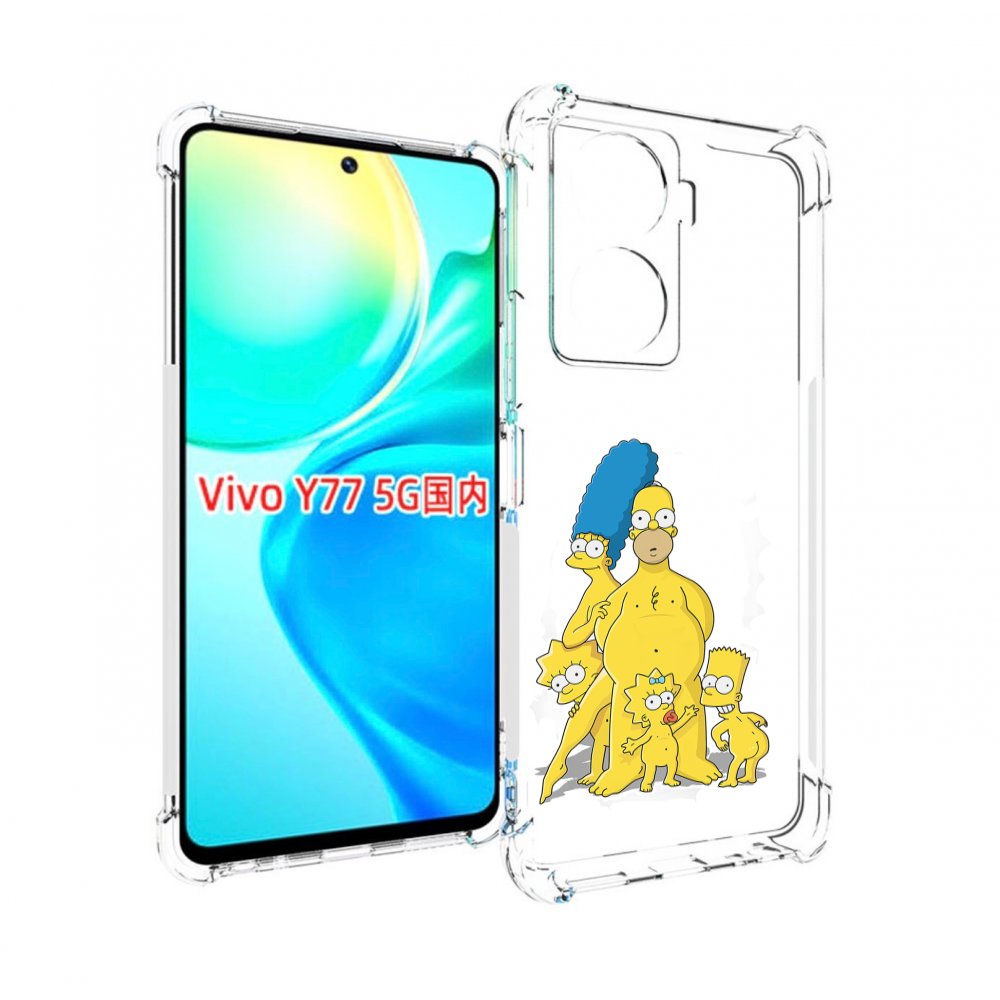 

Чехол MyPads семья-симпсонов для Vivo Y77 5G, Прозрачный, Tocco
