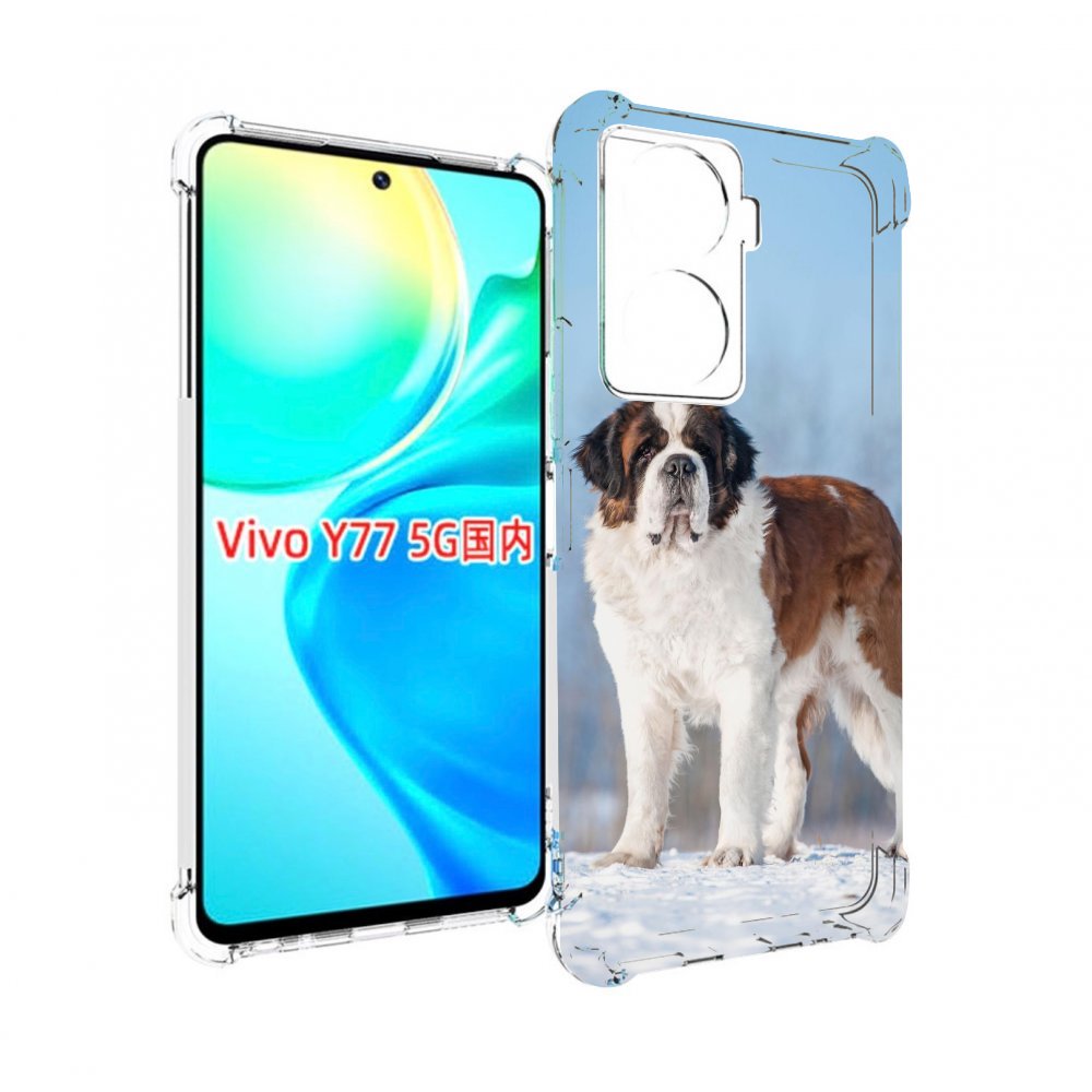 

Чехол MyPads сенбернар для Vivo Y77 5G, Прозрачный, Tocco