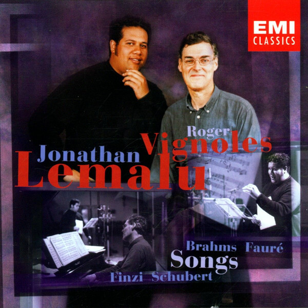 

Jonathan Lemalu, Roger Vignoles / Brahms, Faure, Finzi, Schubert: Songs (CD)