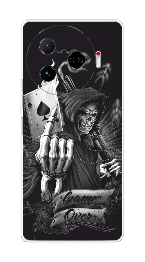

Чехол на Tecno Camon 30 Pro 5G "Игра закончена", Черный;серый, 305150-1