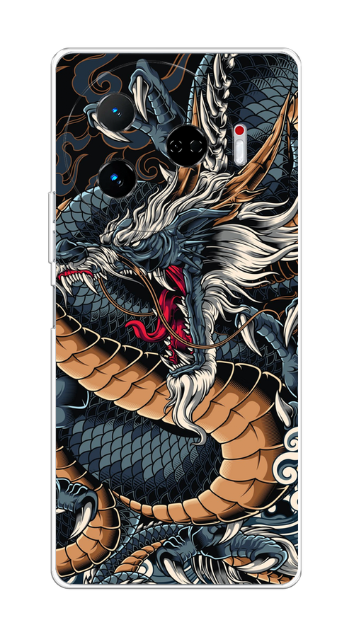 

Чехол на Tecno Camon 30 Pro 5G "Japanese Dragon", Коричневый;черный;синий, 305150-1