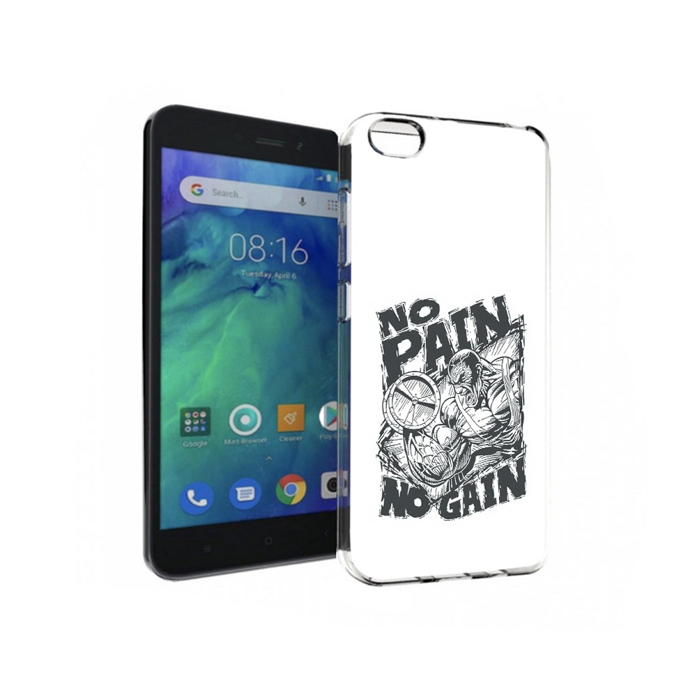 

Чехол MyPads Tocco для Xiaomi Redmi Go бодибилдинг тяжелая работа, Прозрачный, Tocco