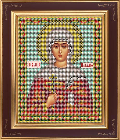

Вышивка бисером GALLA COLLECTION Св. Наталия 12х15 см, арт.М226