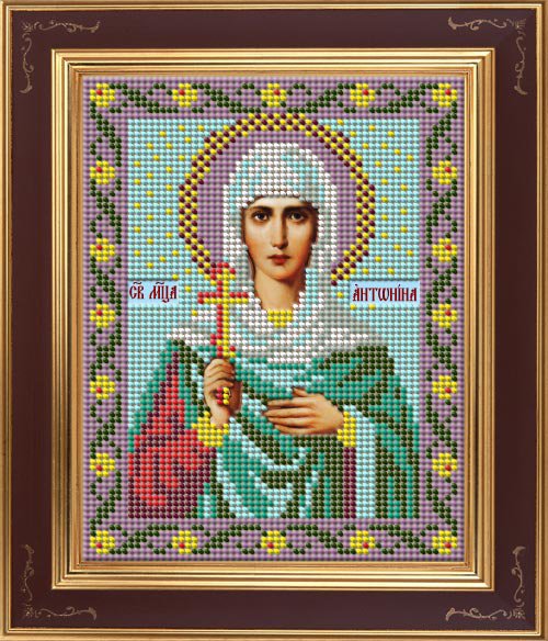 

Вышивка бисером GALLA COLLECTION Св. Антонина 12х15 см, арт.М243